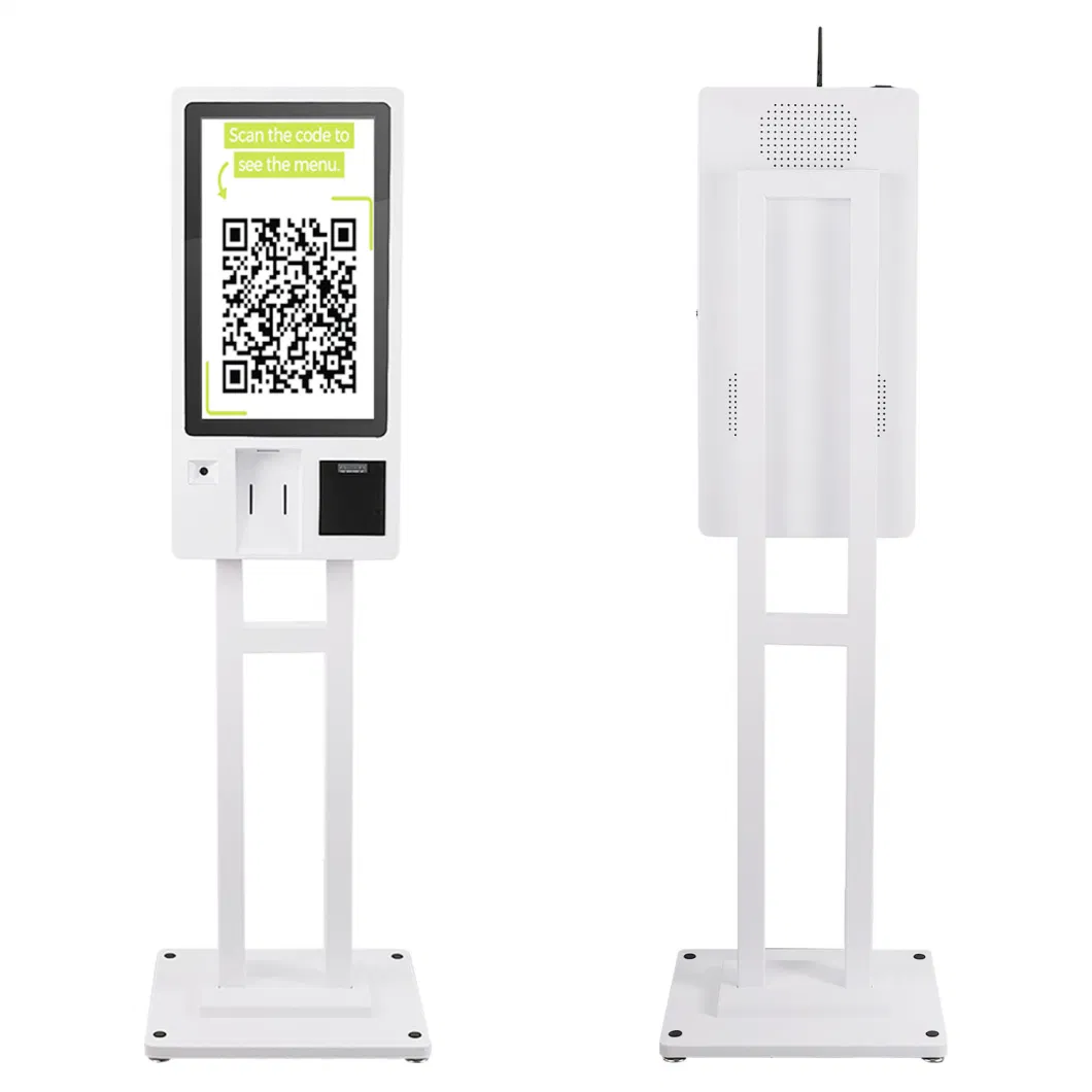 24" 32" Free Standing Touch LCD Panel Vending Self Service Machine Touchscreen Payment Solution Self Ordering Kiosk