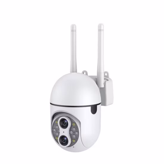 2.0MP Ipc360 フルカラー ダブルレンズ 10X ハイブリッド ズーム屋内 PTZ WiFi カメラ