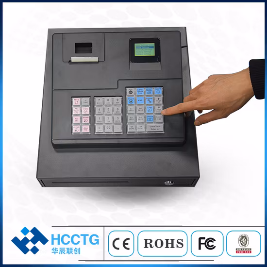 最安の電子キャッシュ レジスター小売時点管理ソフトウェア キャッシュ ドロワー付き POS システム (ECR600)