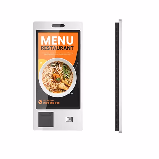 最高品質の 65 インチ注文キオスクタッチ LCD パネルスクリーン POS システムセルフペイマシンセルフサービス支払いソリューションレストランインタラクティブキオスク用注文キオスク