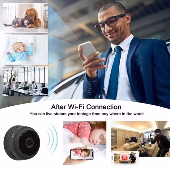 A9 1080P ワイヤレスミニカメラ、HD 1080 監視セキュリティ IP カメラナイトビジョン A9 隠し屋内セキュリティカメラ